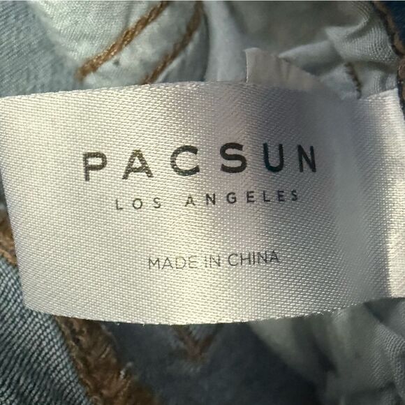 PacSun High Rise Jegging Blue Skinny Jeans with Two-Tone Design - Picture 4 of 7